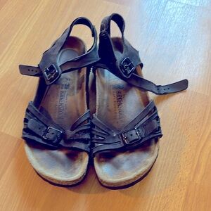 Black Birkenstock sandals size 8 (39EU)